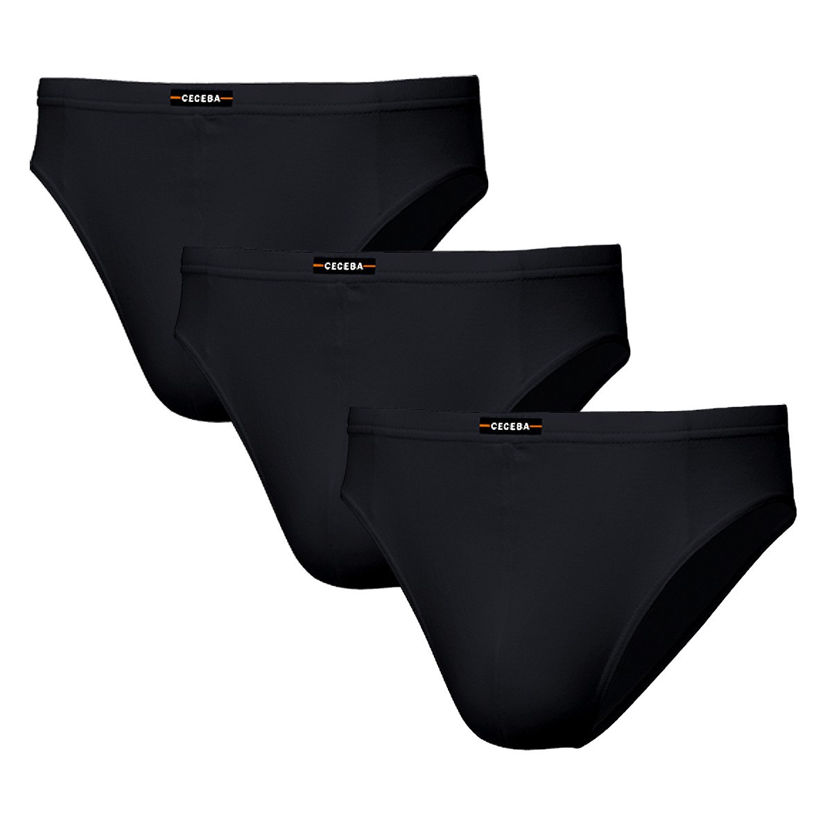 Herren Slips schwarz 3er Pack Ceceba Übergröße