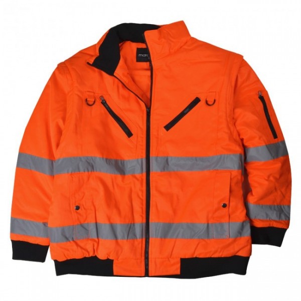 2-in-1-Arbeitsschutz-Wetterjacke-orange-berufsbekleidung