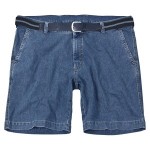 Jeansblaue Stretch-Shorts von Pionier