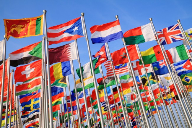 internationale Flaggen