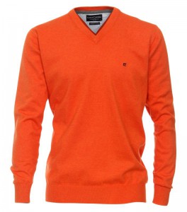 Orangener Pullover von Casa Moda