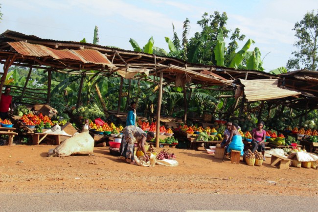 Obststand in Afrika